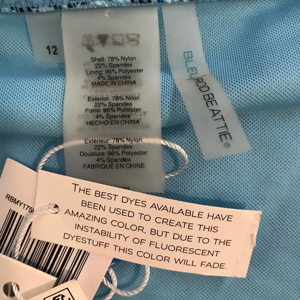 Bleu Rod Beattie tie dye bikini bottoms, size 12 - Picture 12 of 13